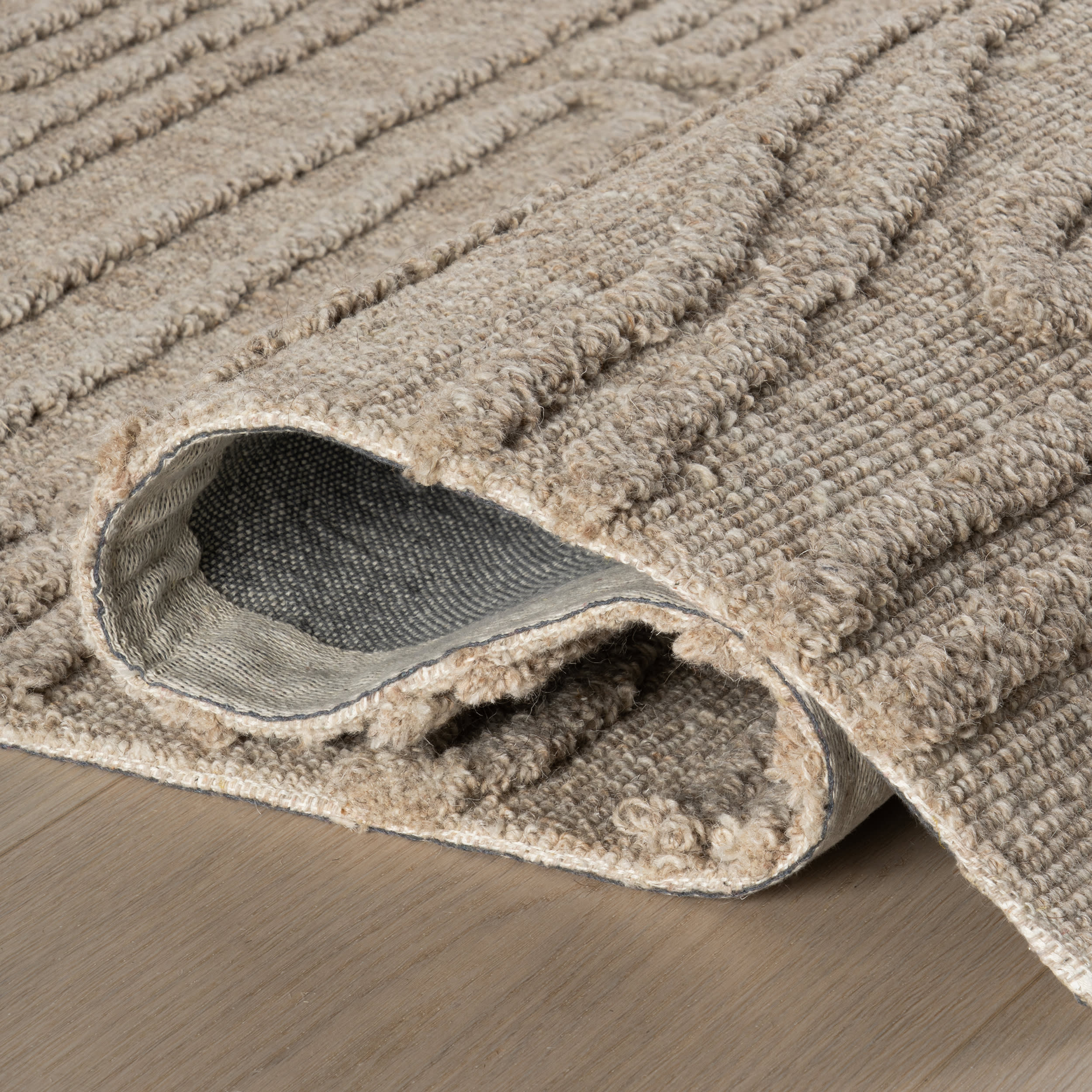 Kahina Abstract Bohemian Hand Tufted Wool Rug | Beige