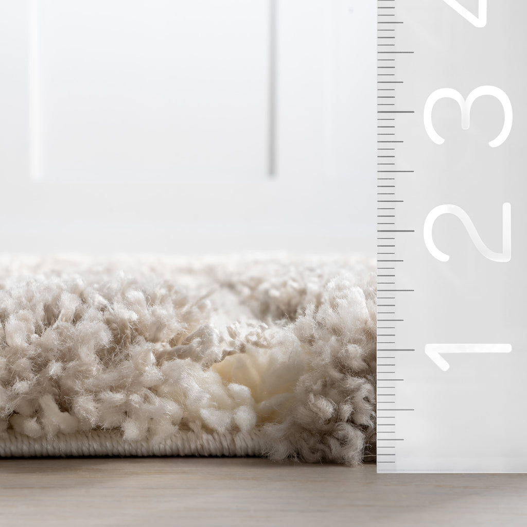 Charlee Textured Arcs Rug | Beige