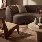 Mireille Solid Wool Cozy Rug | Sand