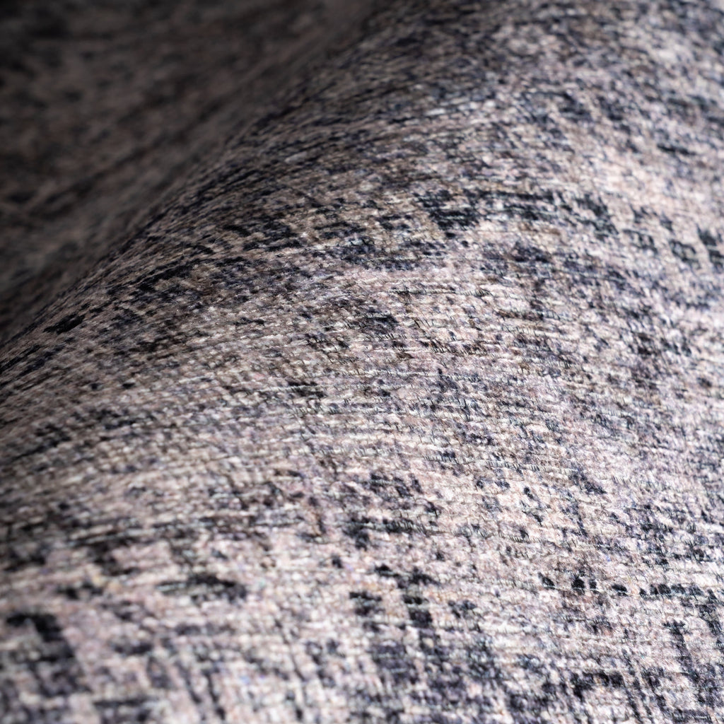 Delph Vintage & Distressed Washable Rug | Brown