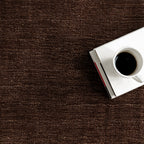 Petra High-Low Wool-Blend Rug | Truffle Brown