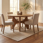 Sorvelle Modern Solid Wool Rug | Ivory