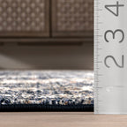 Vintage Medallion Fringe Rug | Navy