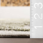 Sage Bohemian Floral Wool Rug | Green