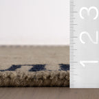 Taya Modern Bordered Rug | Beige