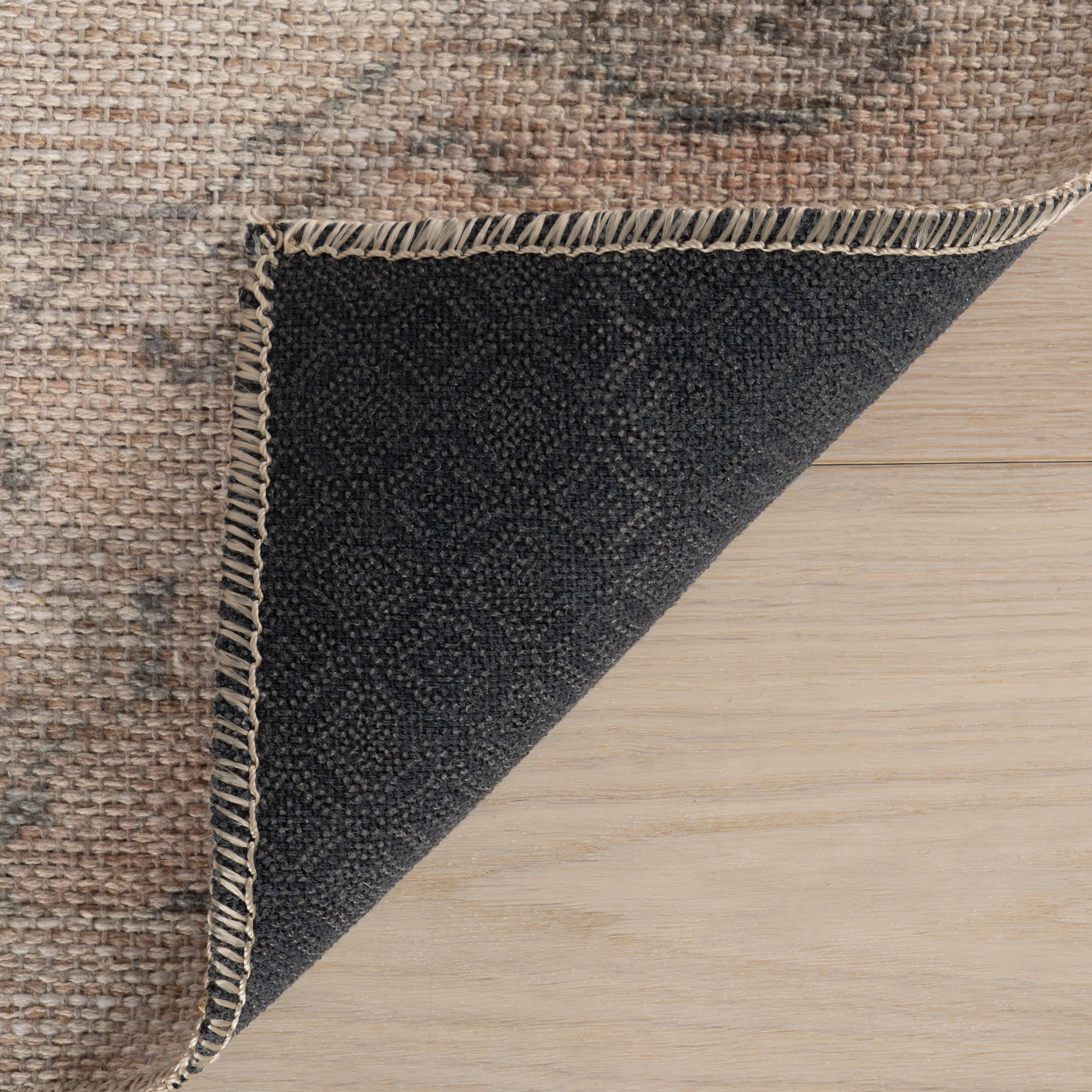 Sahi Traditional Diamond Washable Rug | Peach