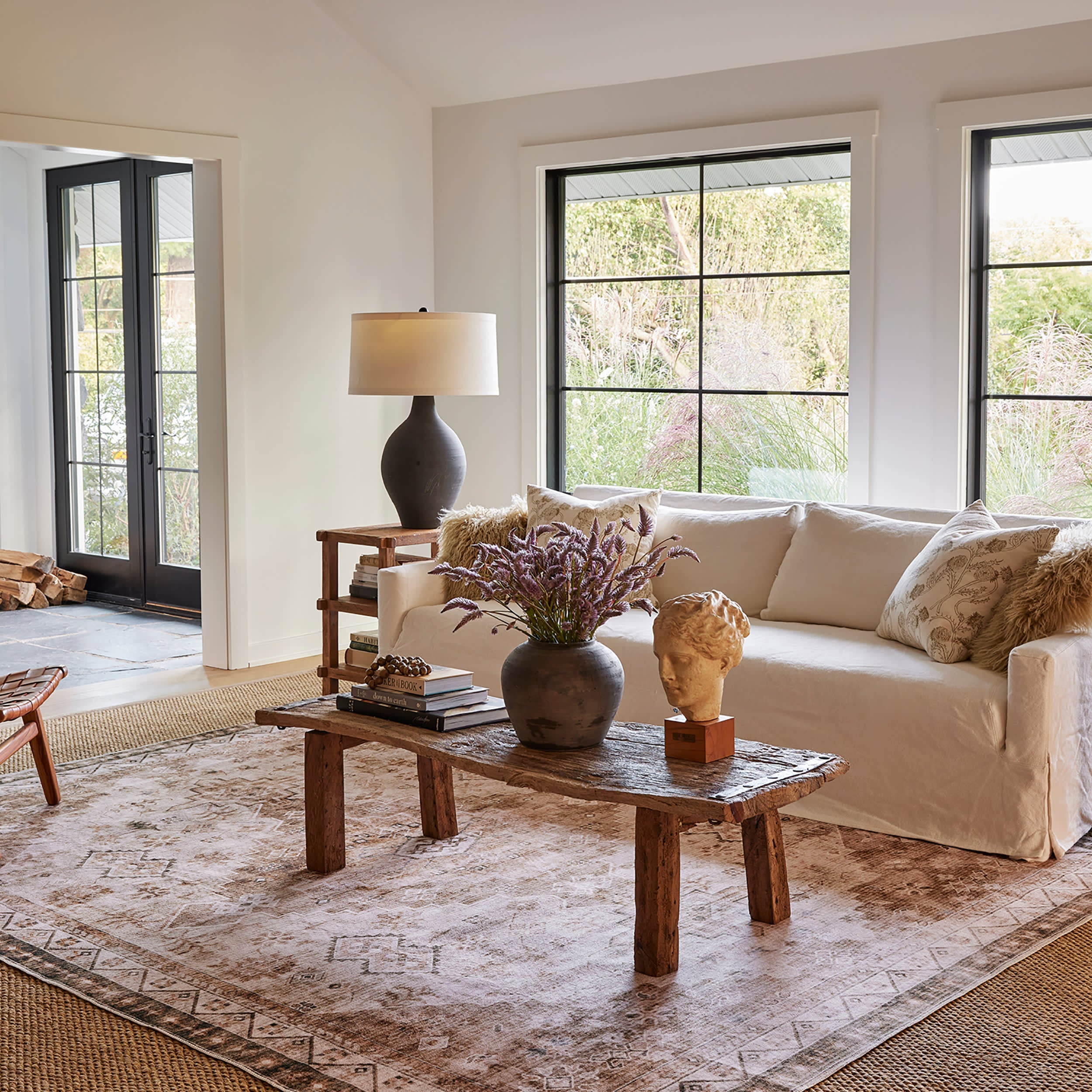 Jessamine Washable Geometric Rug | Beige Secondary image