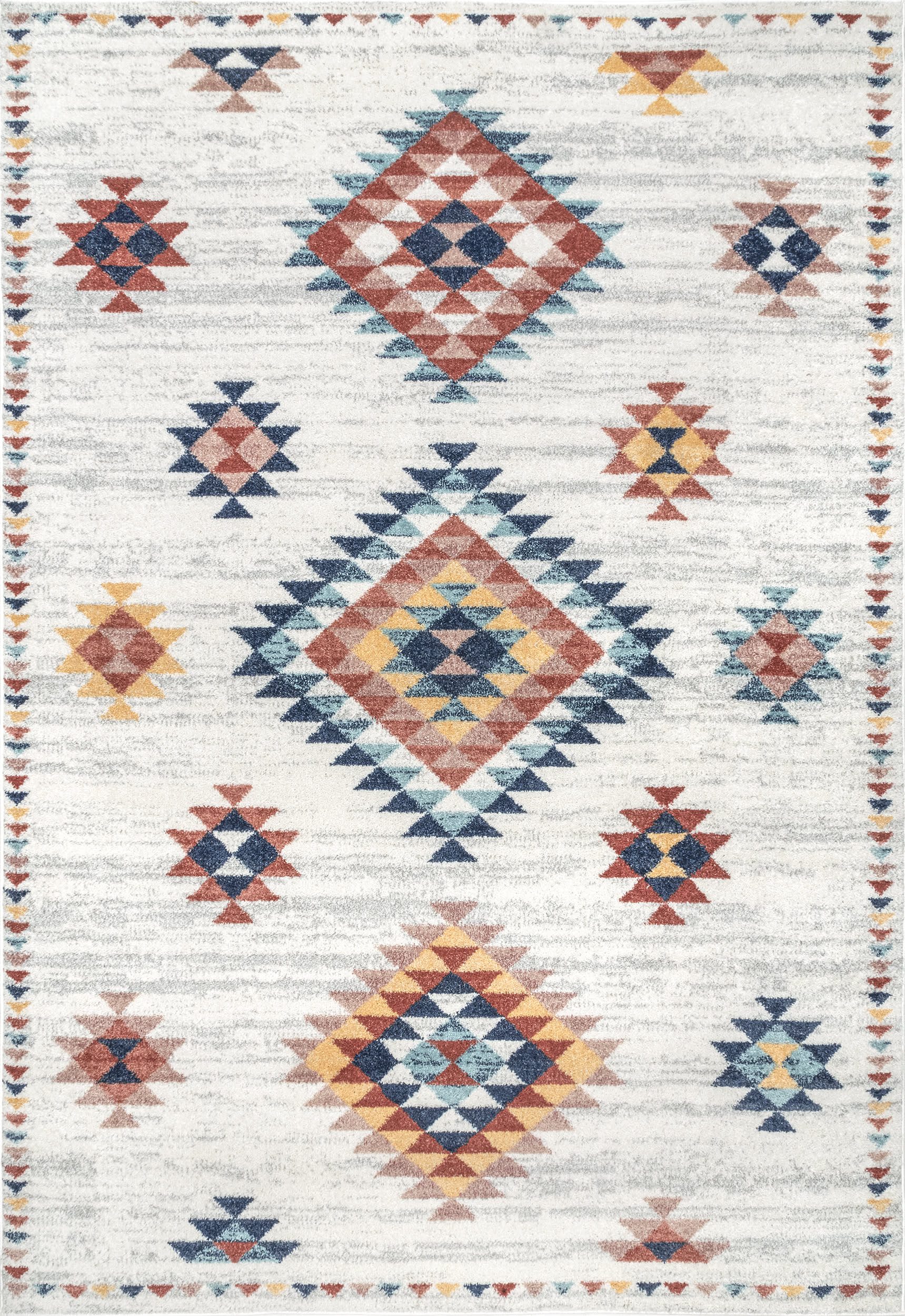Stella Aztec Diamond Rug | Beige Main image