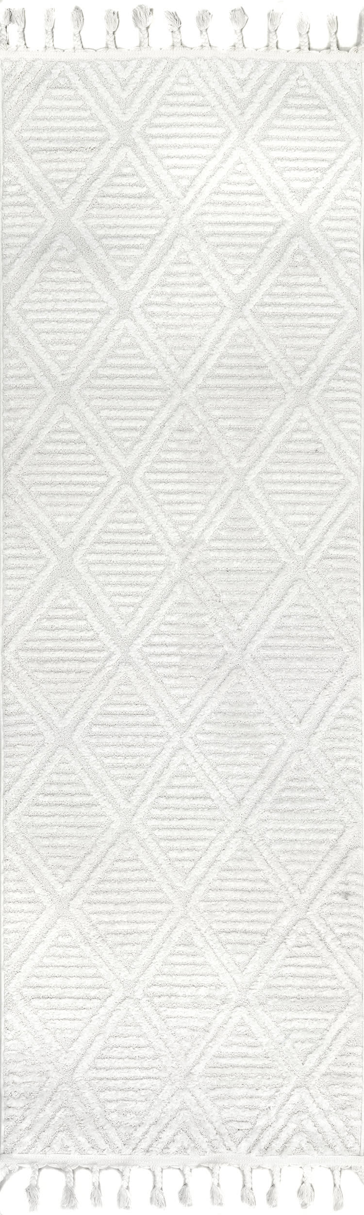 Balboa Textured Tile Rug | Ivory Main image
