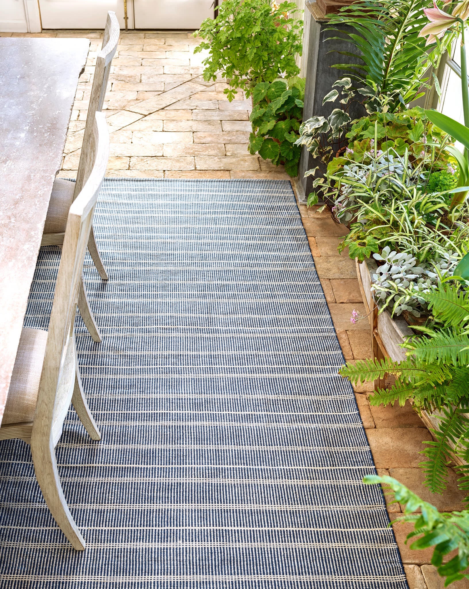 Samson Handwoven Indoor/Outdoor Rug | Navy Secondary image