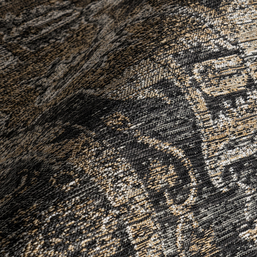 Alivia Medallion Reversible Indoor/Outdoor Rug | Cream & Charcoal