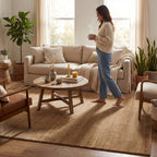 Arrel Speckled Wool-Blend Rug | Wheat