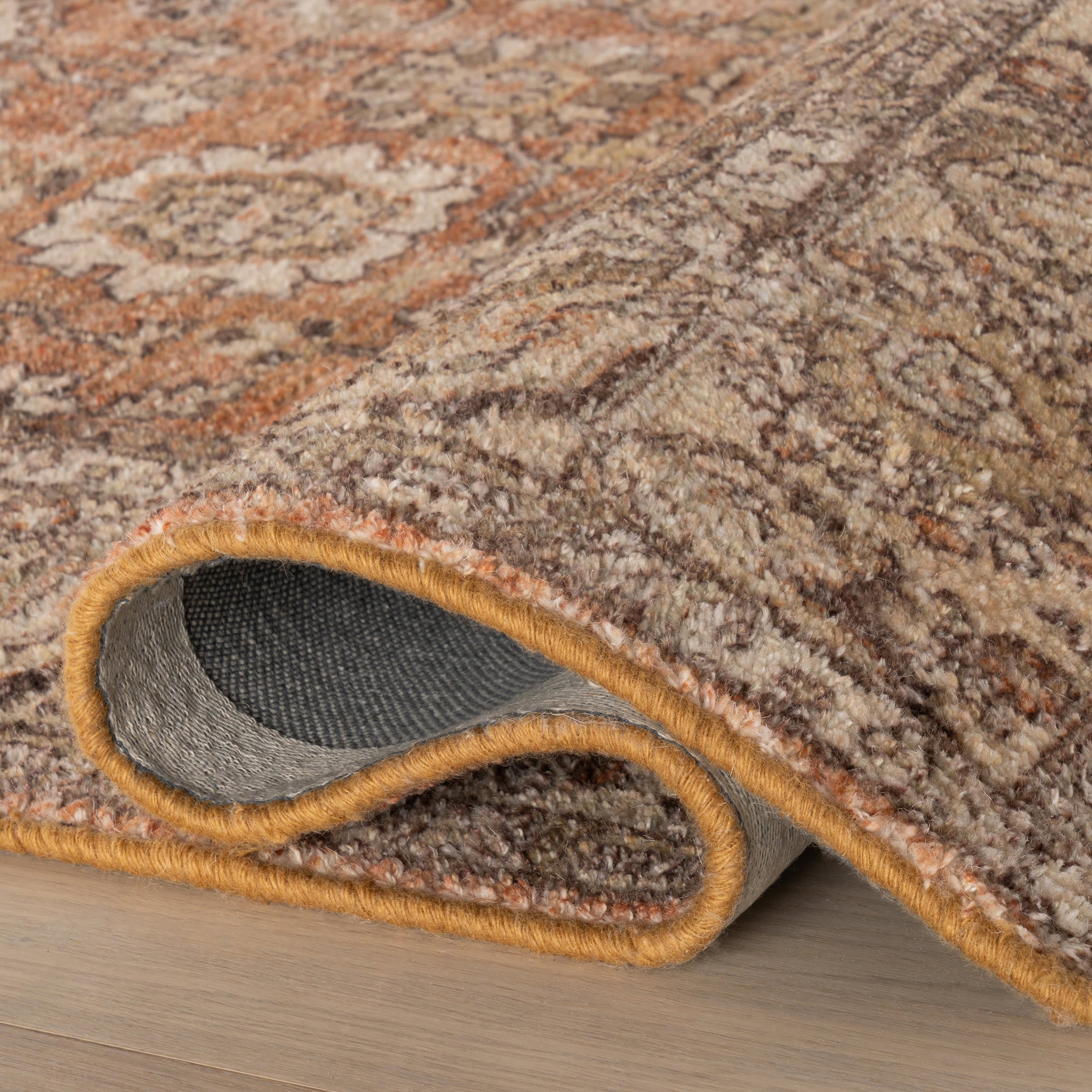 Ariza Hand Tuffted Wool Rug | Orange