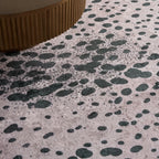 Aricela Modern Animal Print Washable Rug | Black