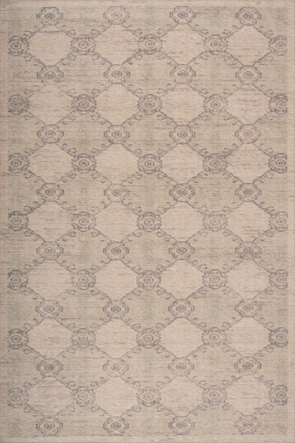 Sahi Traditional Diamond Washable Rug | Green