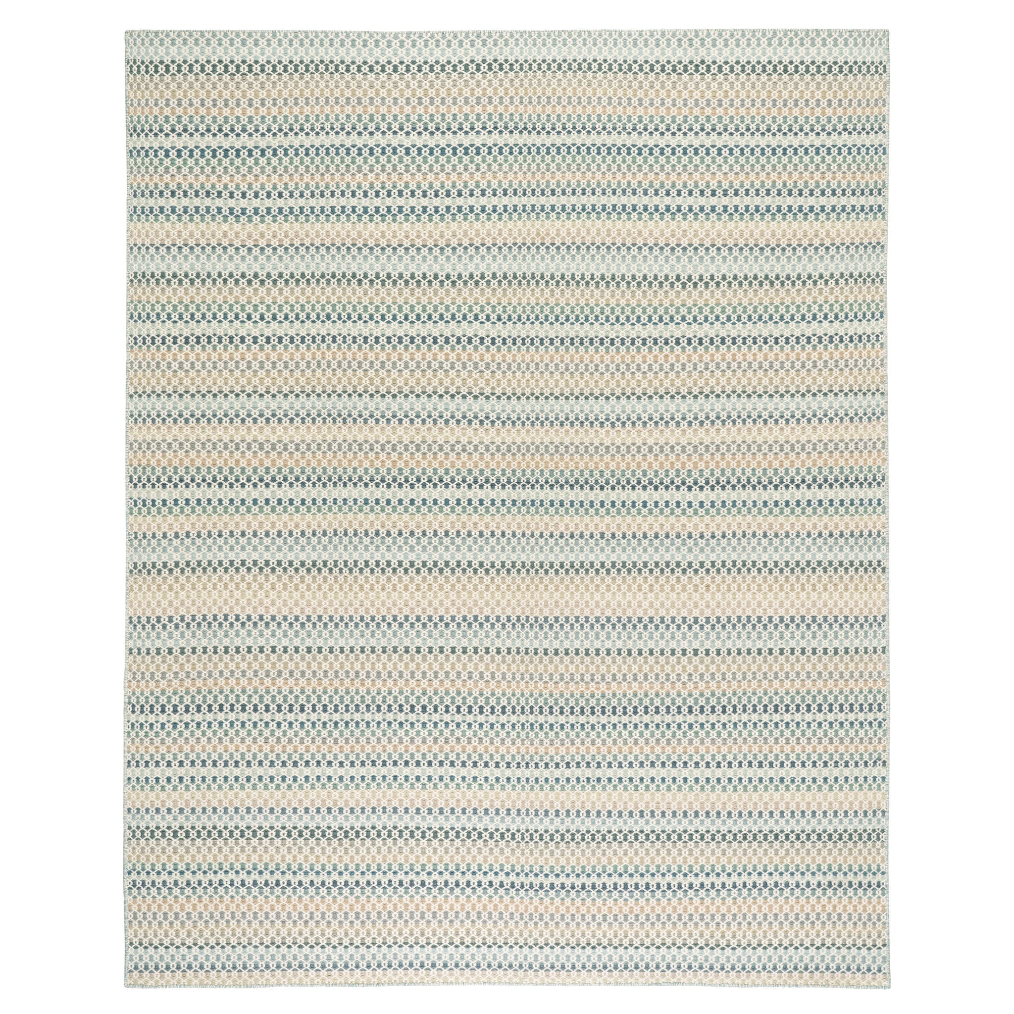 Poppy Handwoven Wool Rug | Blue Secondary image