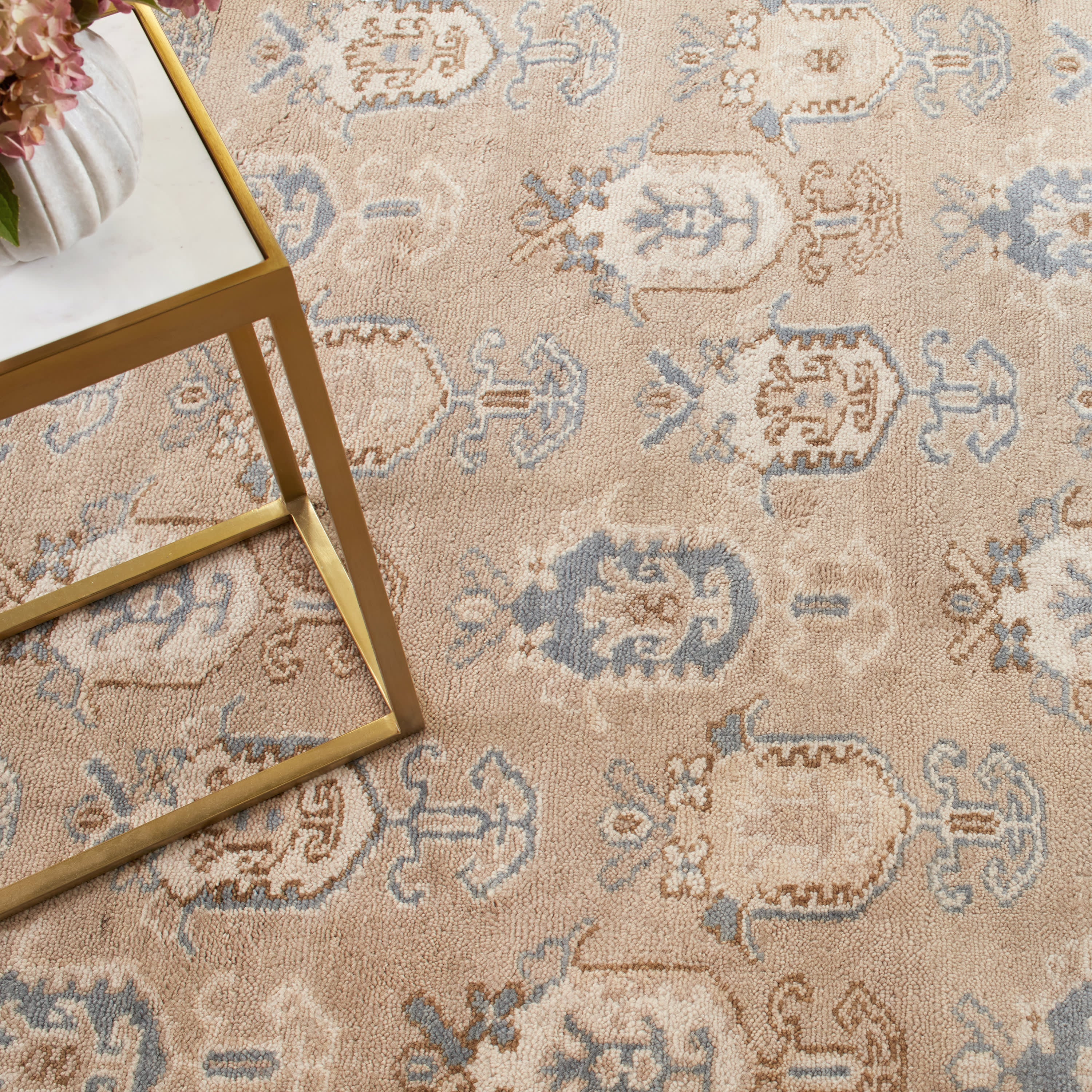 Ashby Hand Knotted Wool Rug | Taupe