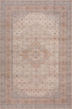 Kanna Oriental and Persian Washable Rug | Peach