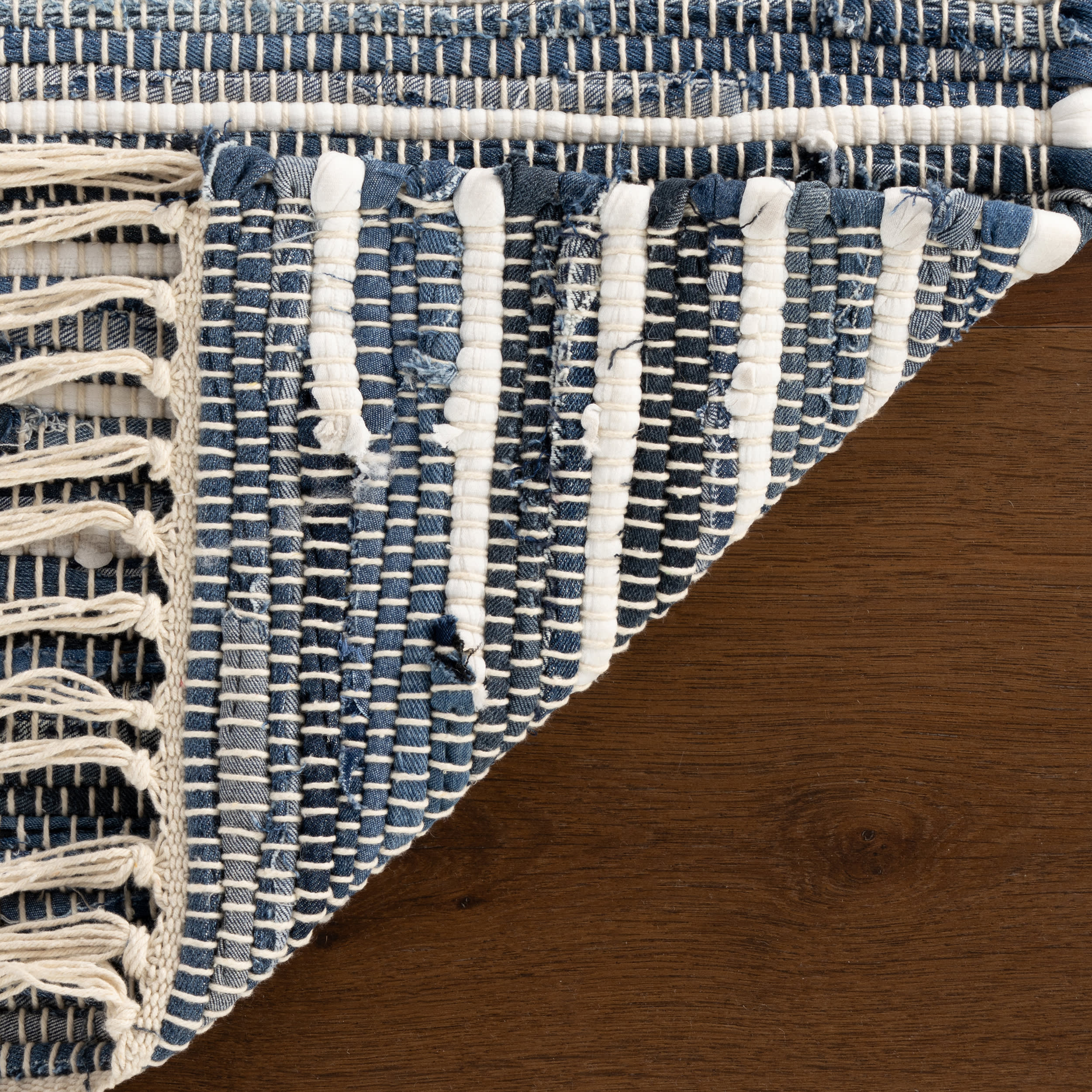 Dira Denim Bohemian Diamond Rug | Blue