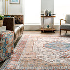 Natasha Medallion Washable Rug | Multicolor