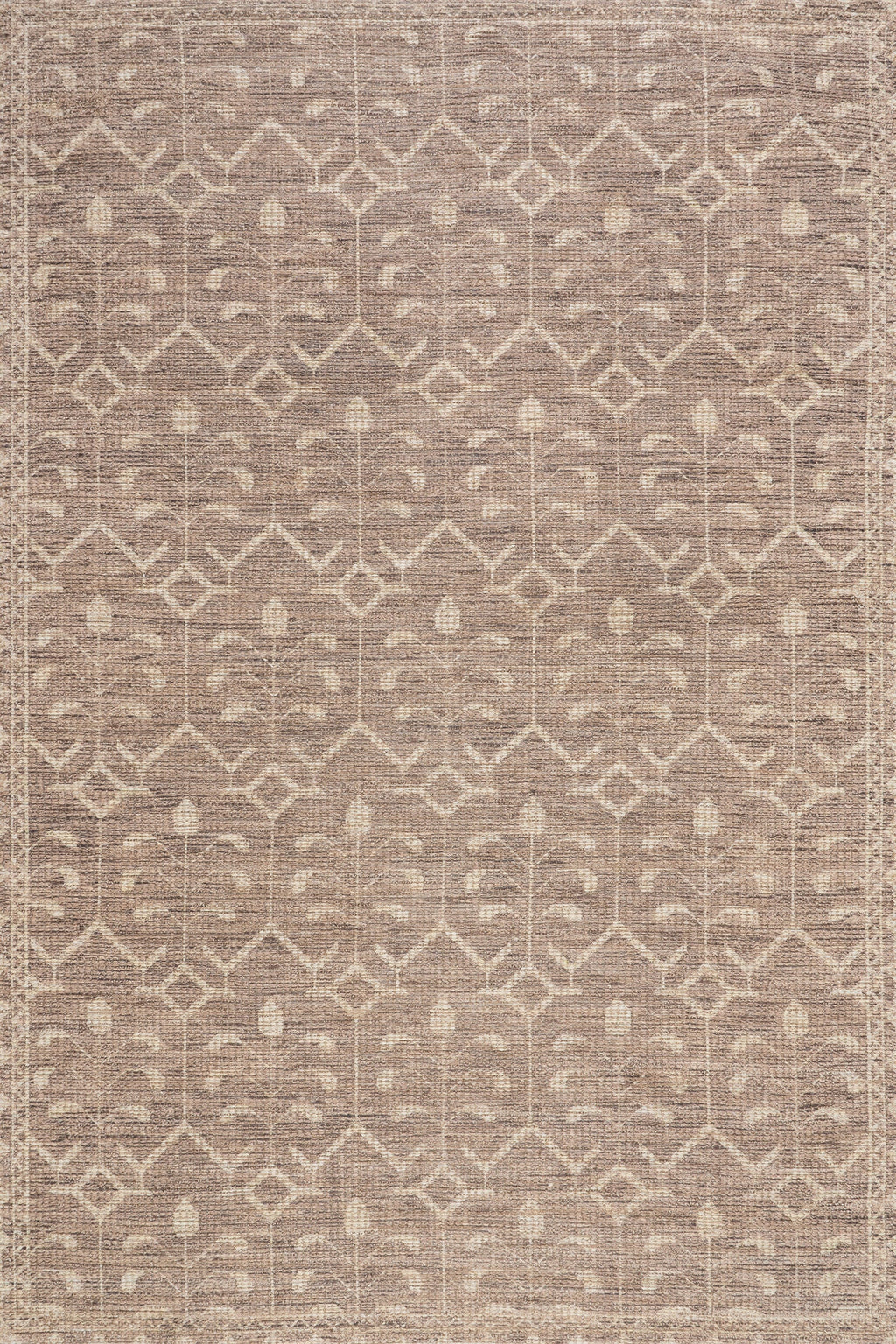 Ohzye Transitional Floral and Paisley Rug | Brown