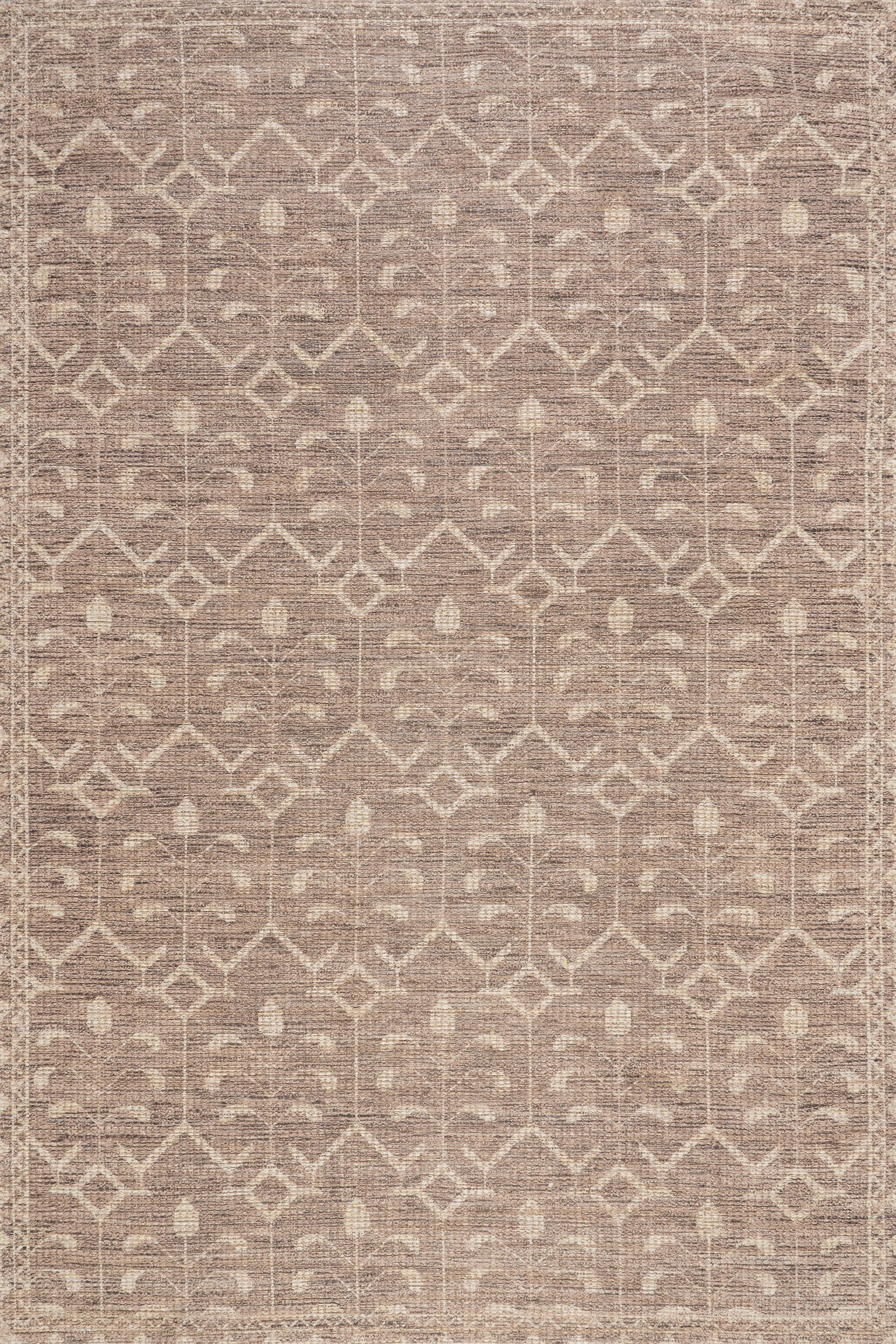 Ohzye Transitional Floral and Paisley Rug | Brown