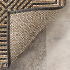 Greek Tiles Indoor/Outdoor Rug | Charcoal