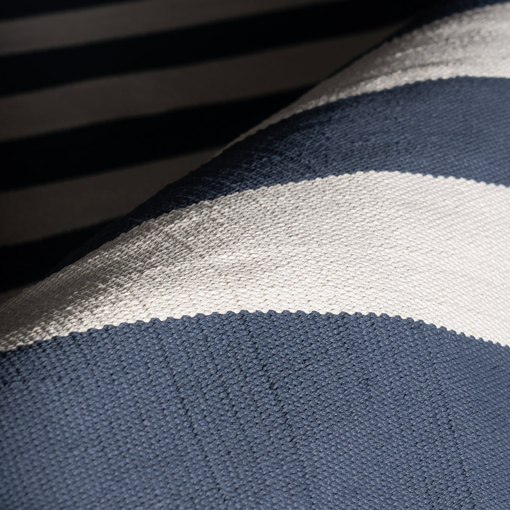 Banks Stripe Handwoven Indoor/Outdoor Rug | Navy