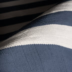 Banks Stripe Handwoven Indoor/Outdoor Rug | Navy