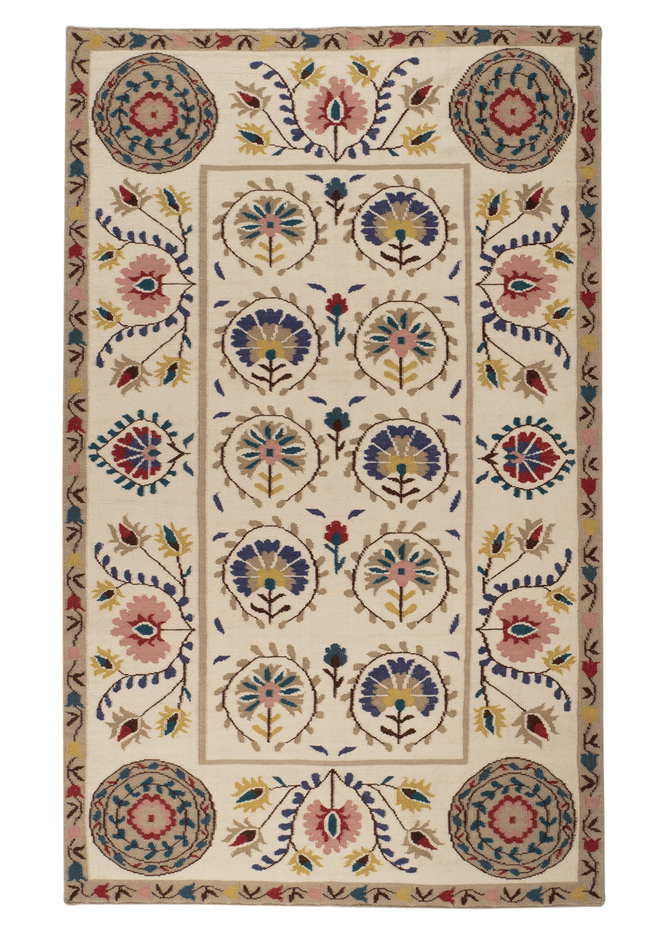 Florence Kilim Handwoven Wool Rug | Multi Image principale du produit