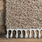 Dream Solid Shag Rug | Beige