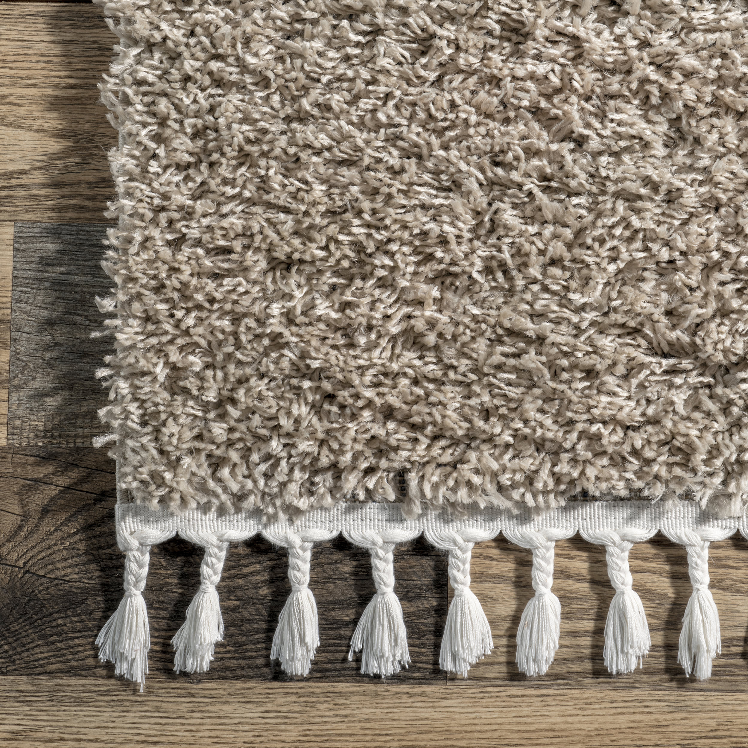 Dream Solid Shag Rug | Beige
