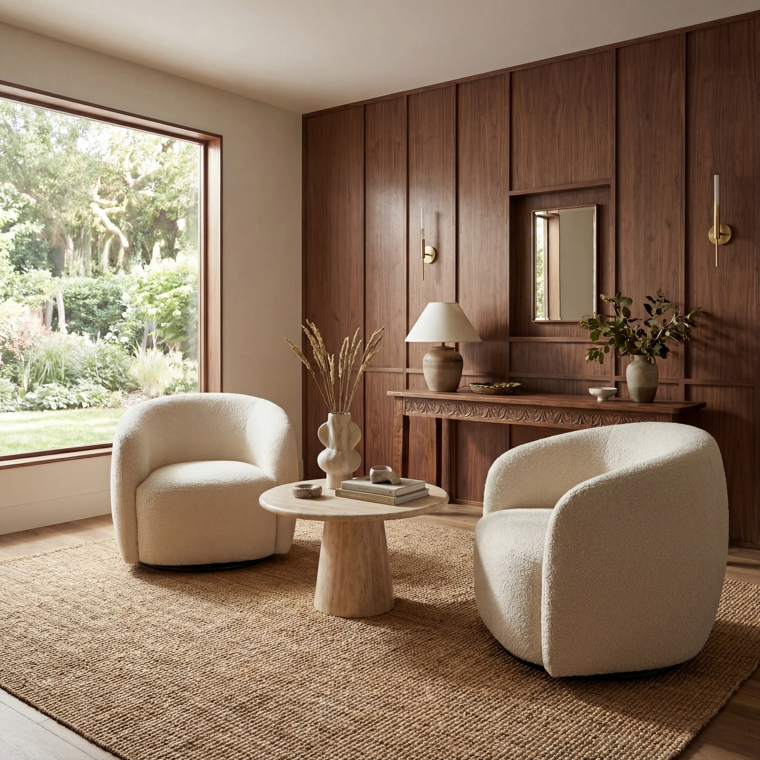 Handwoven Jute Ribbed Solid Rug | Natural Secondary image