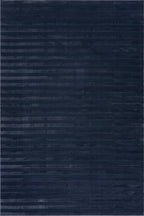Syra Modern Striped Washable Rug | Blue