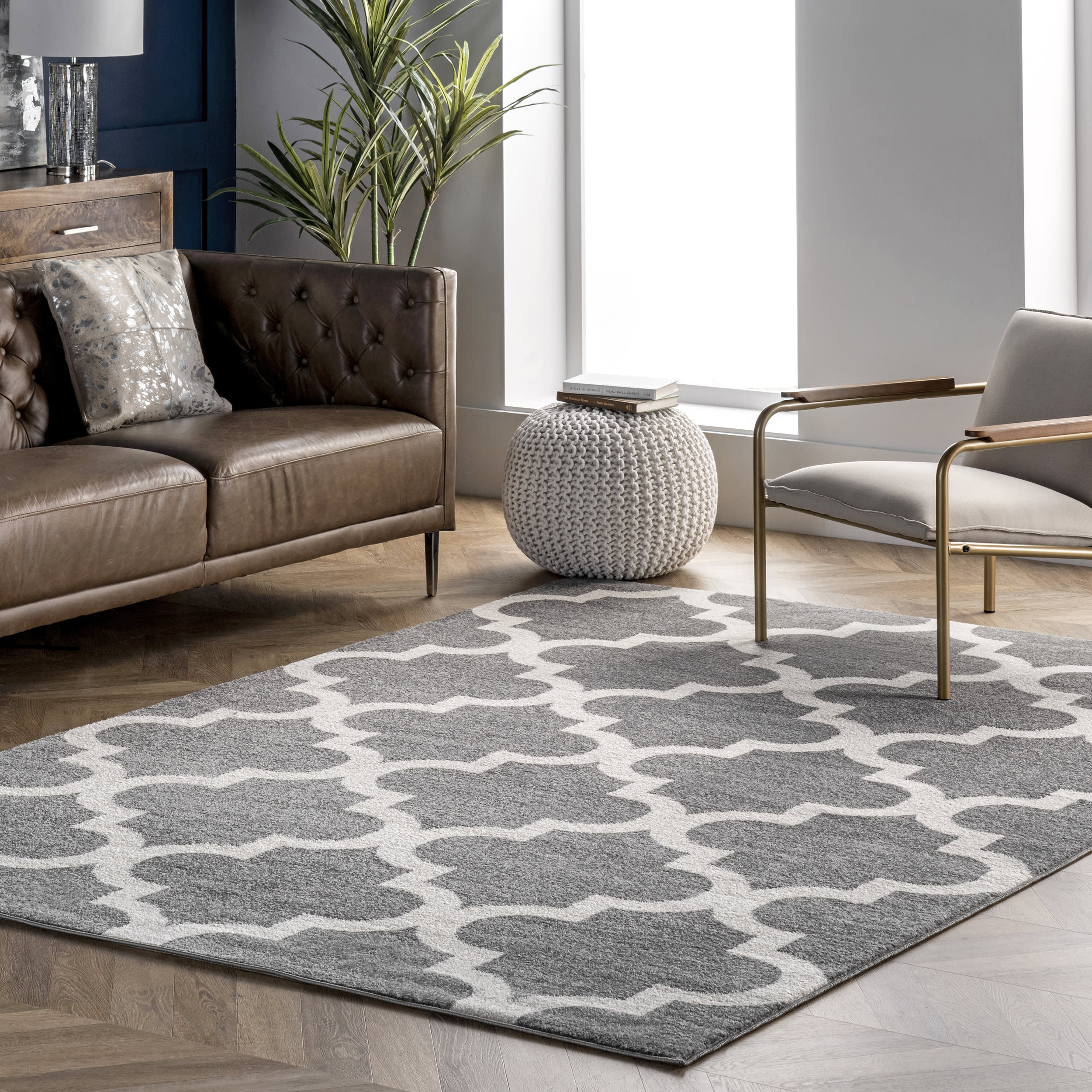 Trellis Rug | Grey Secondary image