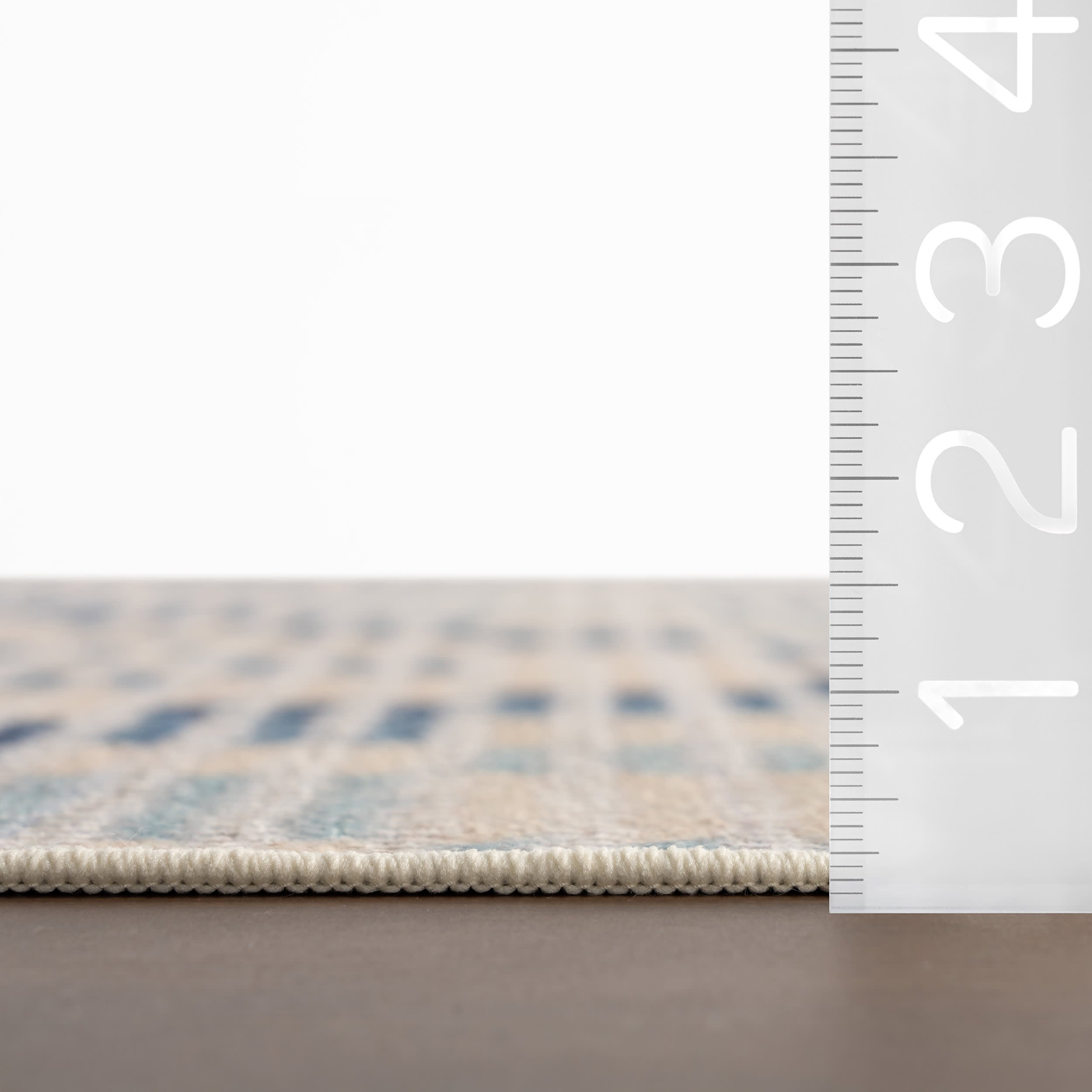Orzalla Southwestern Diamond Washable Rug | Blue