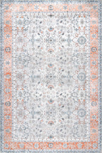 Paulina Persian Washable Rug | Light Grey