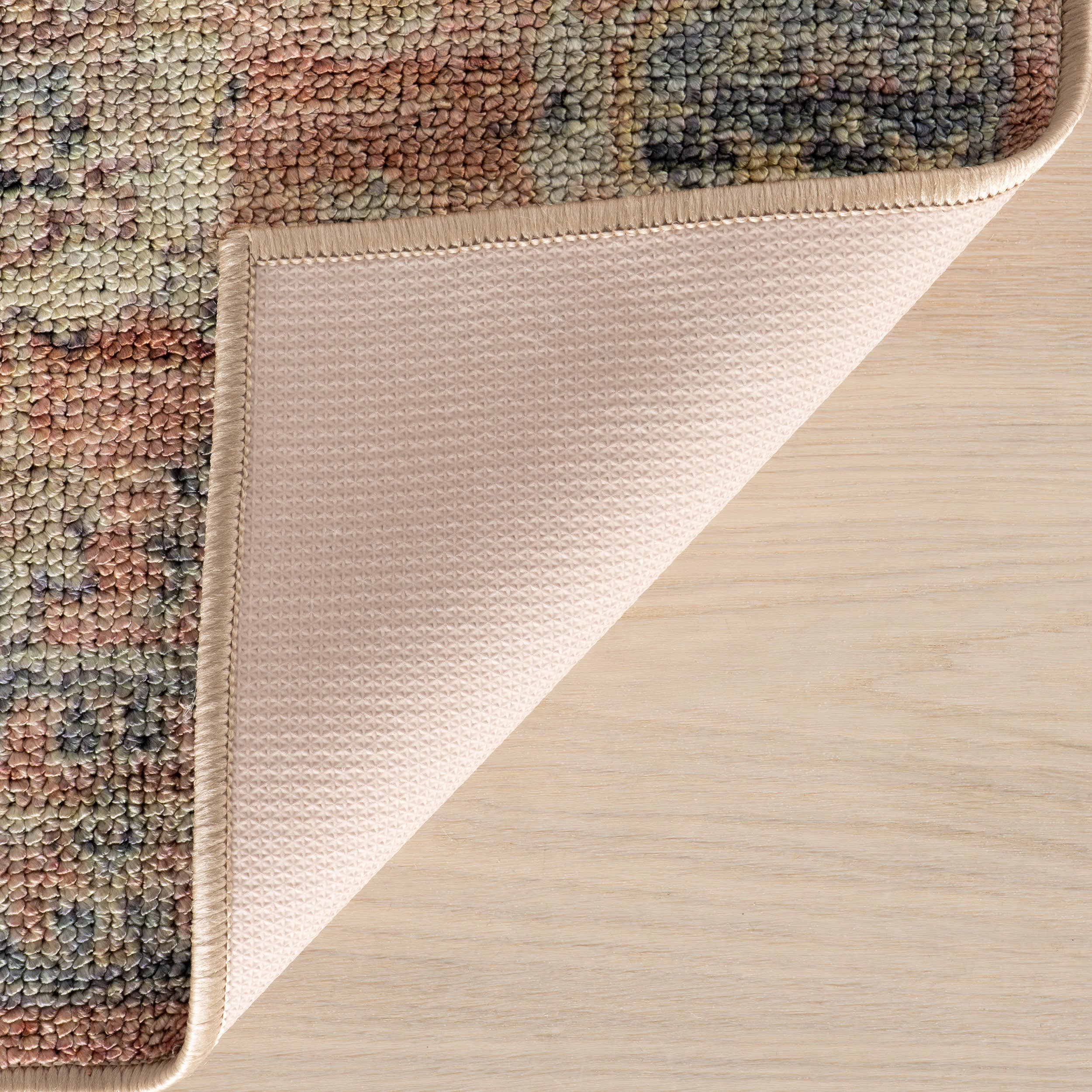 Mirelda Traditional Bordered Washable Rug | Peach