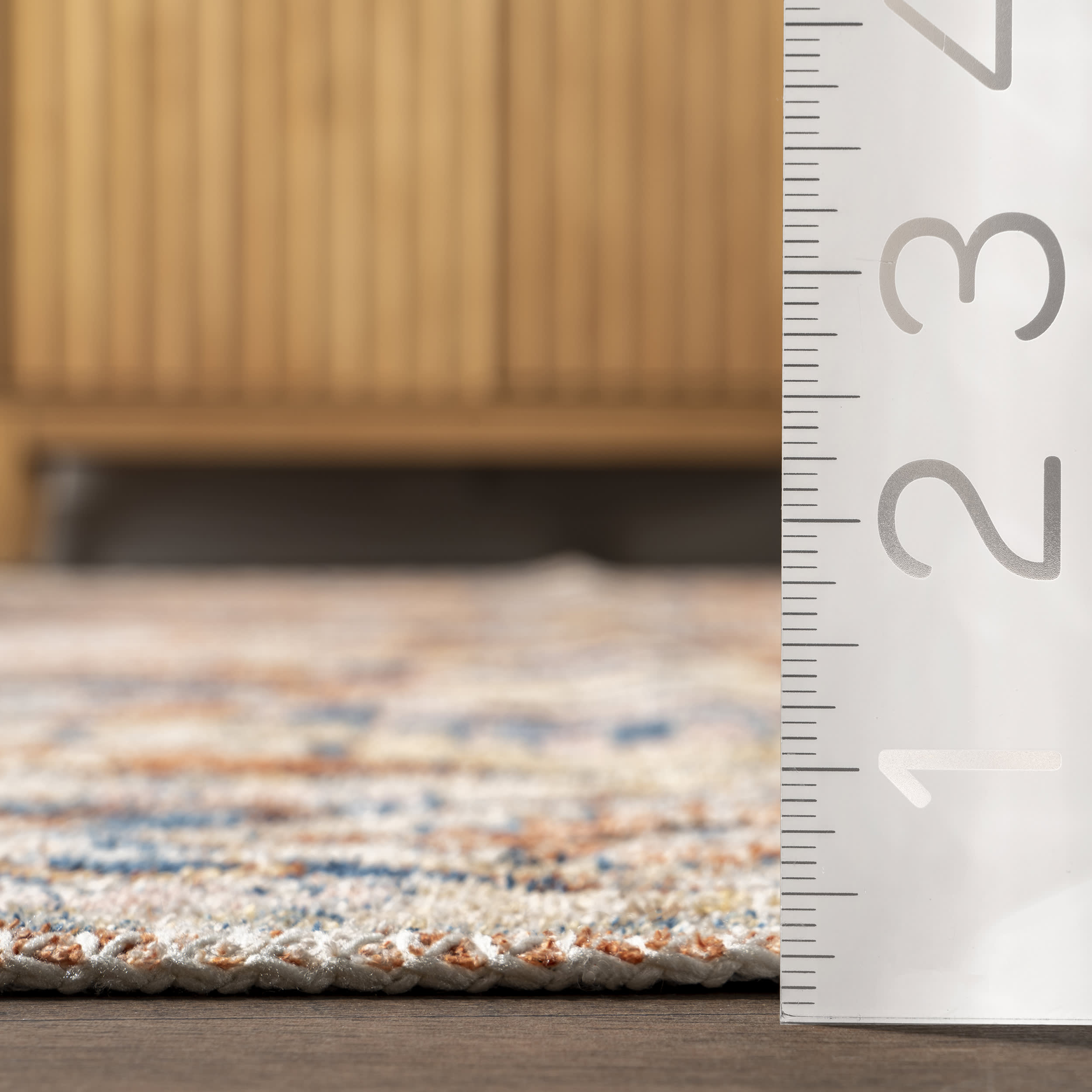 Meaghan Fading Persian Washable Rug | Rust