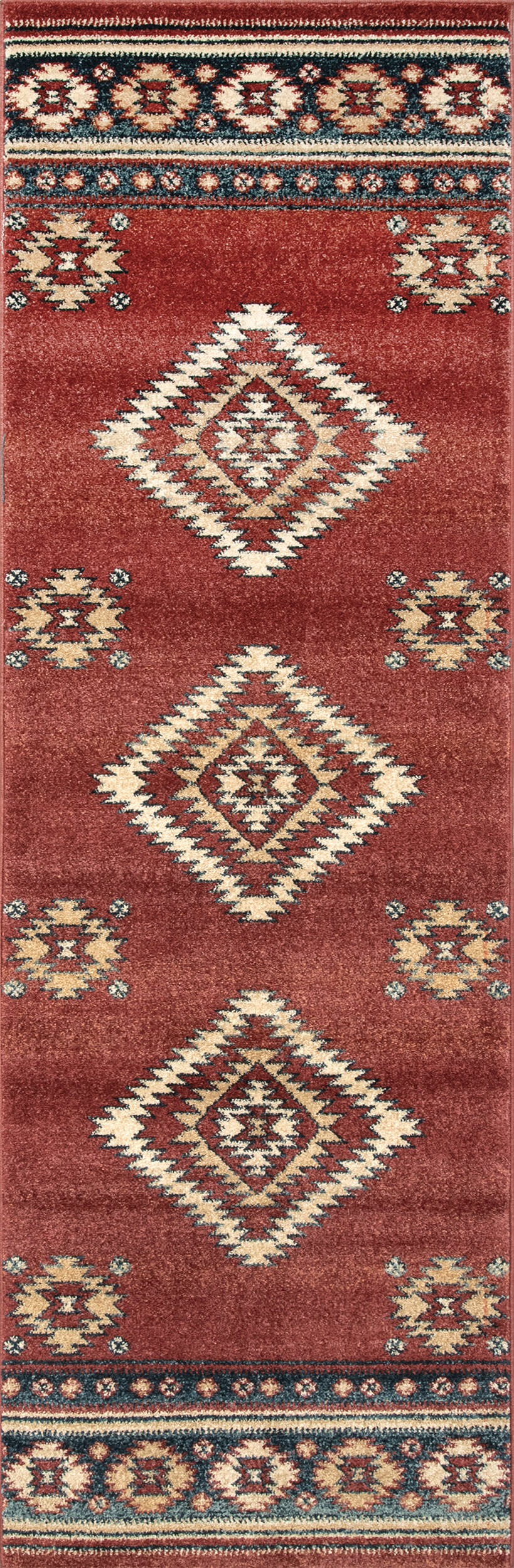 Southwestern Diamond Rug | Red