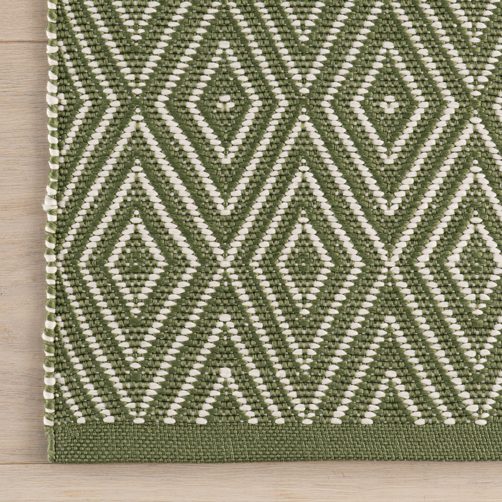 Diamond Handwoven Indoor/Outdoor Rug | Sage