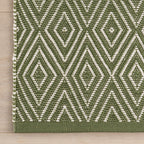 Diamond Handwoven Indoor/Outdoor Rug | Sage