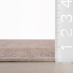 Kanna Oriental and Persian Washable Rug | Peach