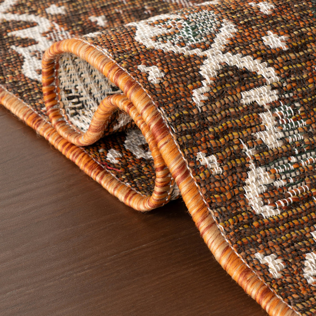 Solia Traditional Medallion Indoor/Outdoor Rug | Brown