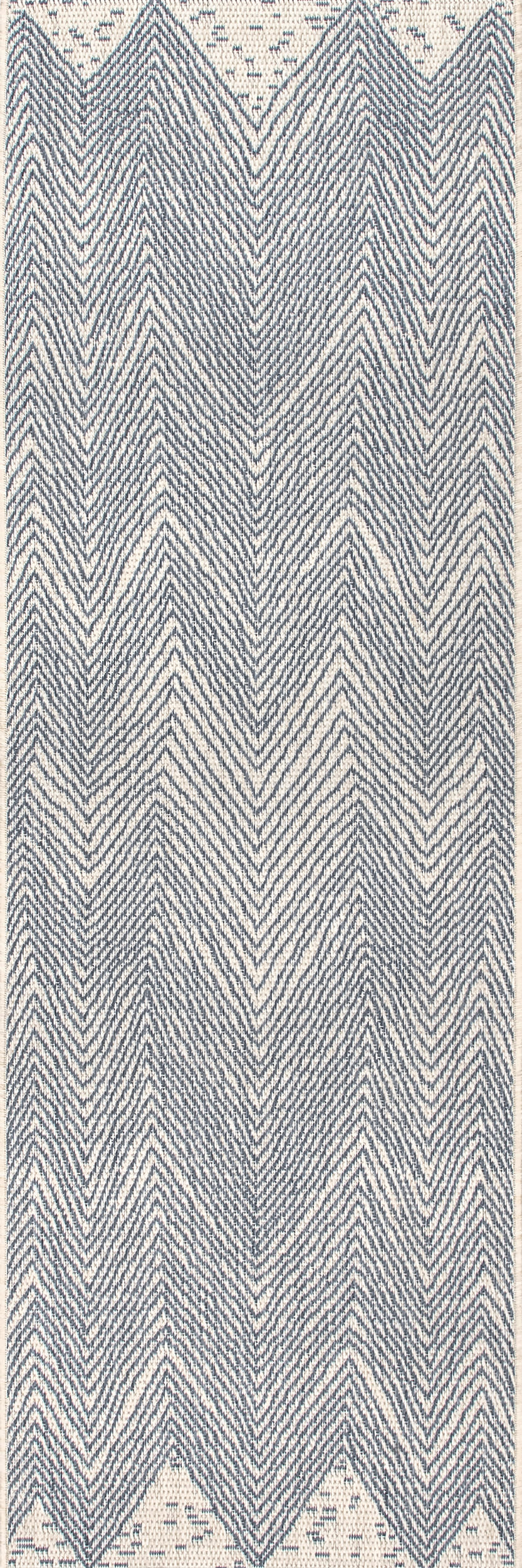 Wavy Chevron Indoor/Outdoor Rug | Blue Main image