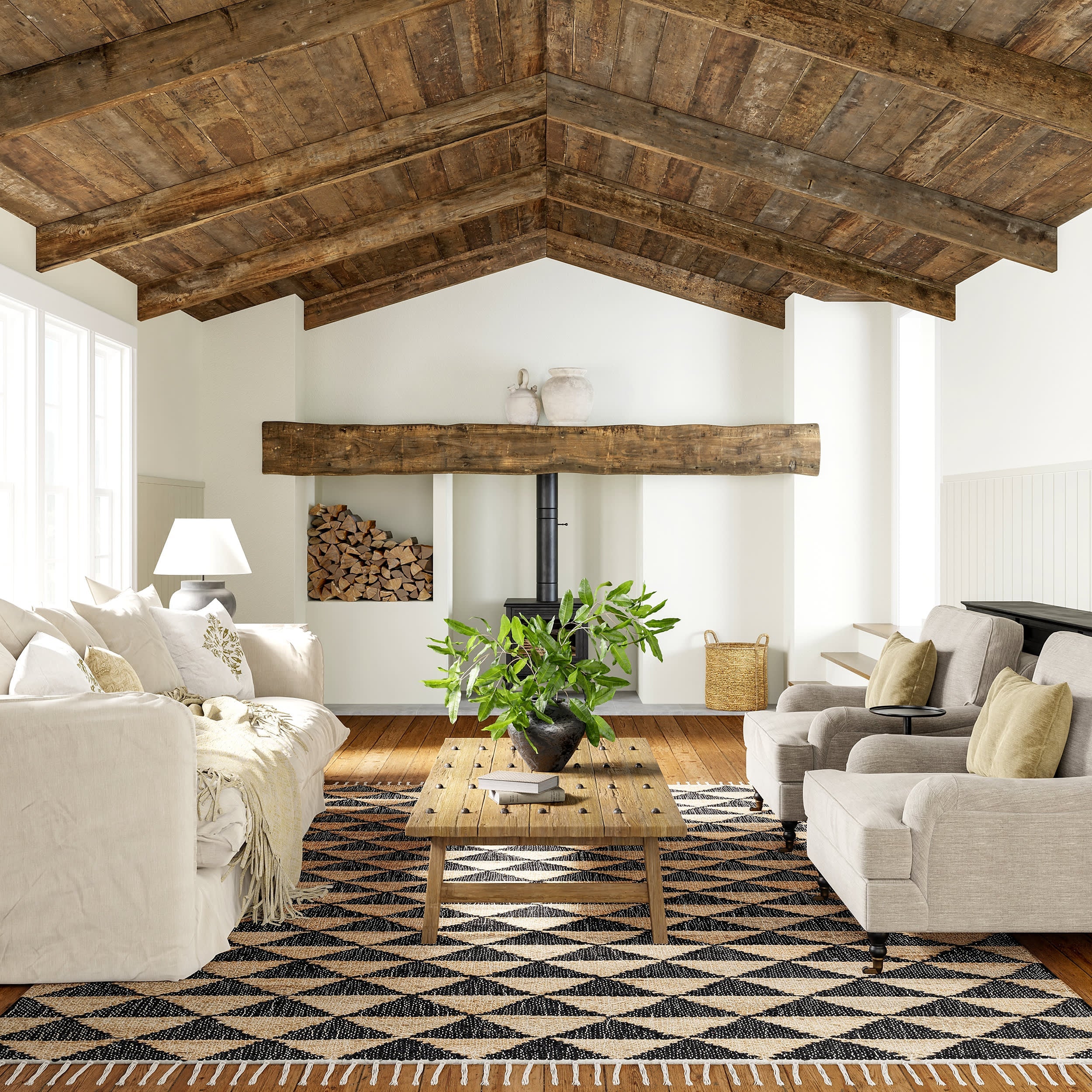 Arrowroot Tassled Rug | Natural Secondary image