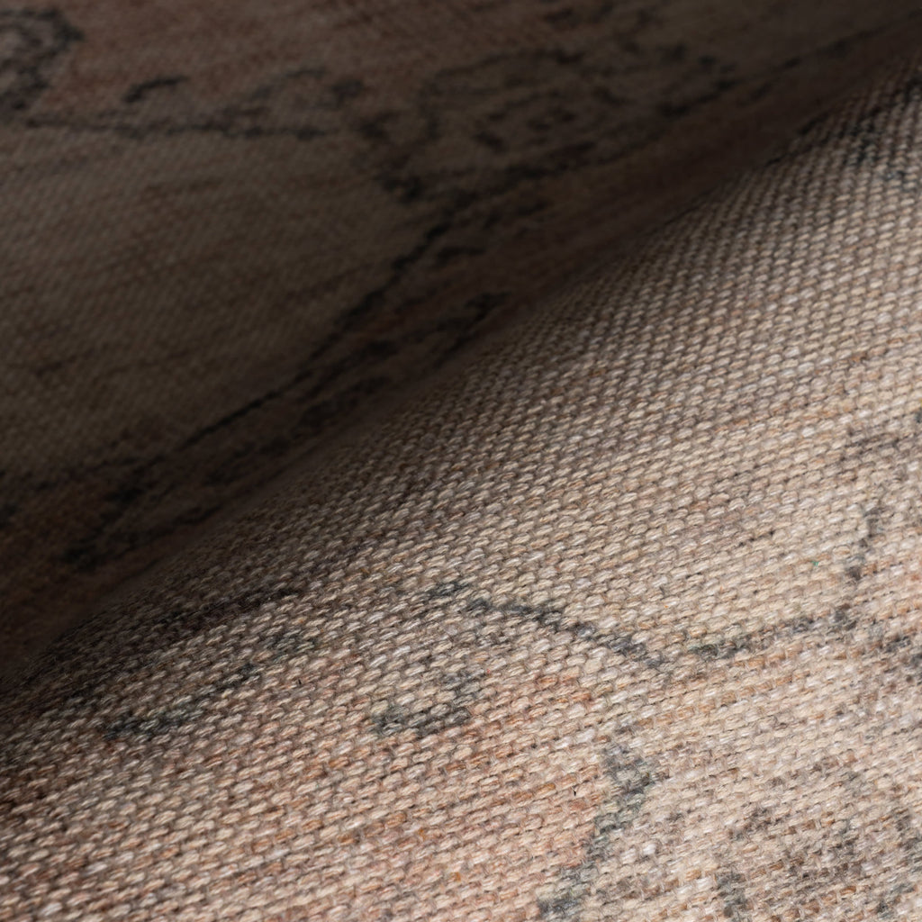 Sahi Traditional Diamond Washable Rug | Peach