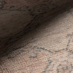 Sahi Traditional Diamond Washable Rug | Peach