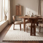 Sutton Solid Chevron Rug | Ivory