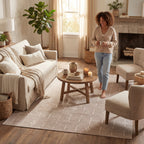 Fenni Moroccan Washable Rug | Sand
